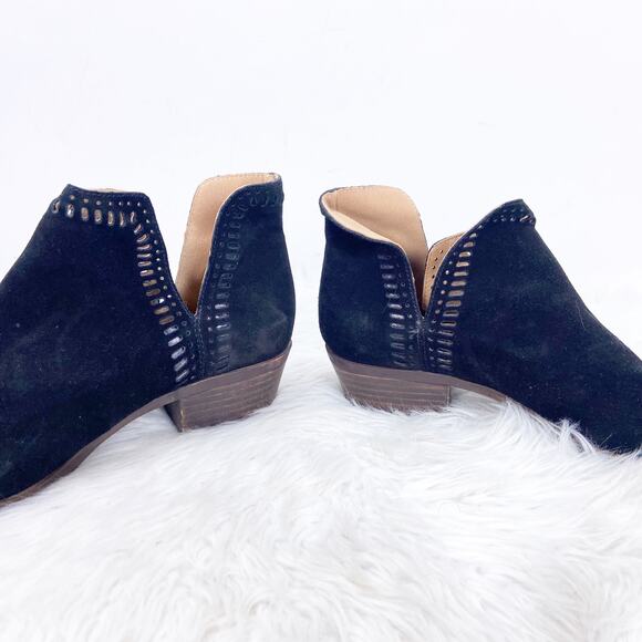 Lucky Brand 9 M Womens Black Suede Bustina Ankle Booties - Picture 8 of 10